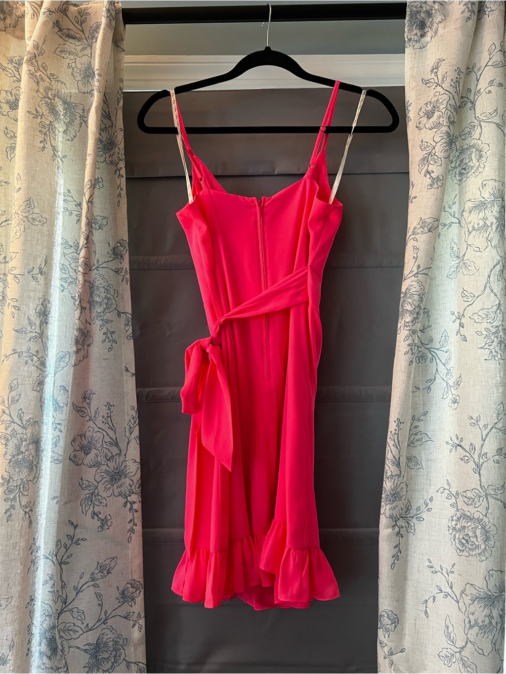 Lilly Pulitzer Hot Pink Ruffle-Trim Slip Dress - Picture 2 of 3